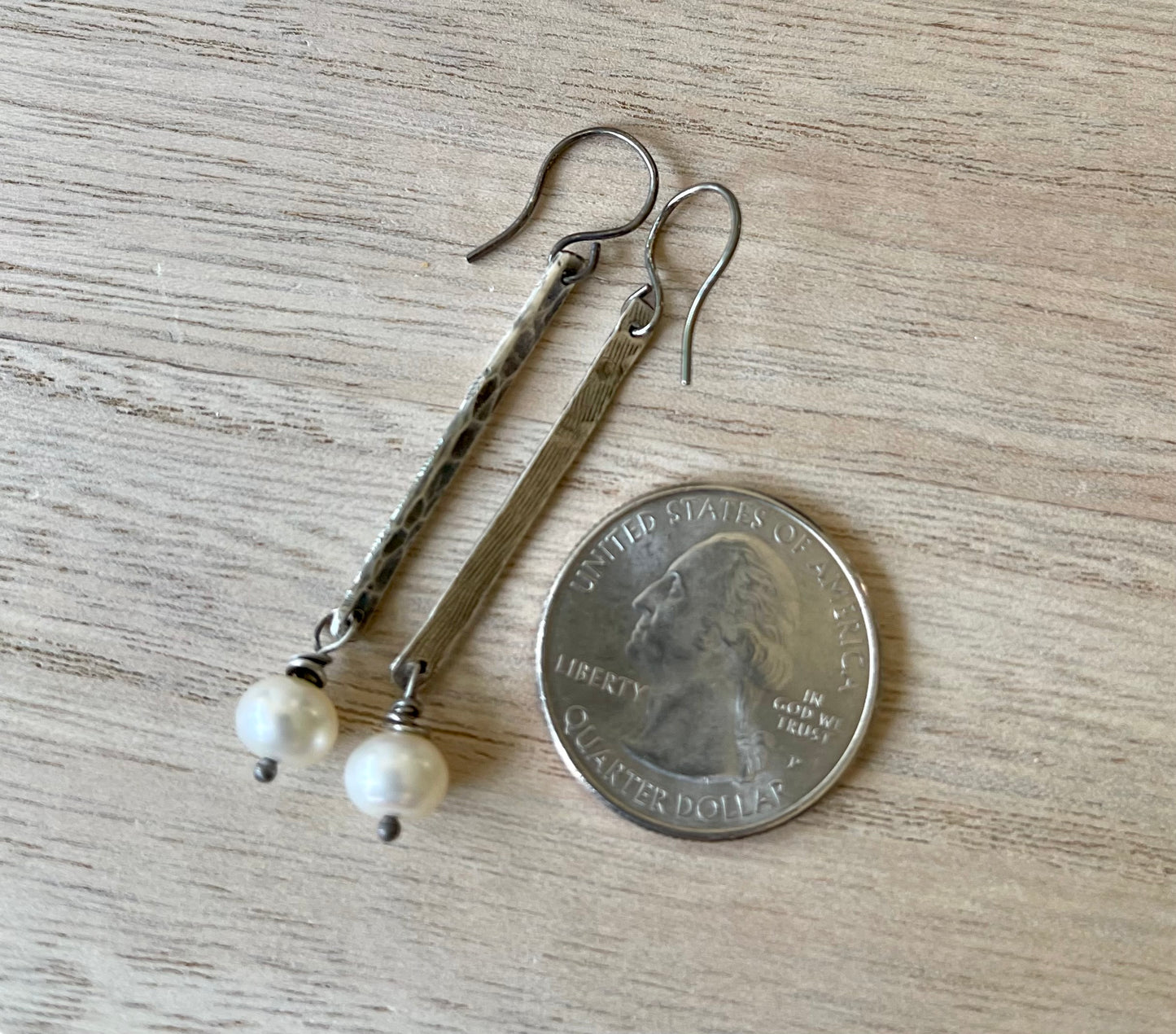 Modern Pearl earrings