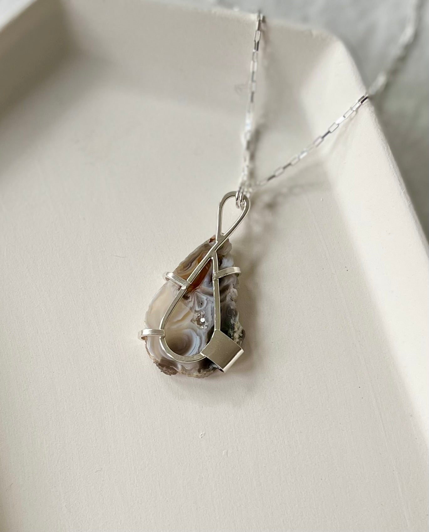 Agate Slice necklace