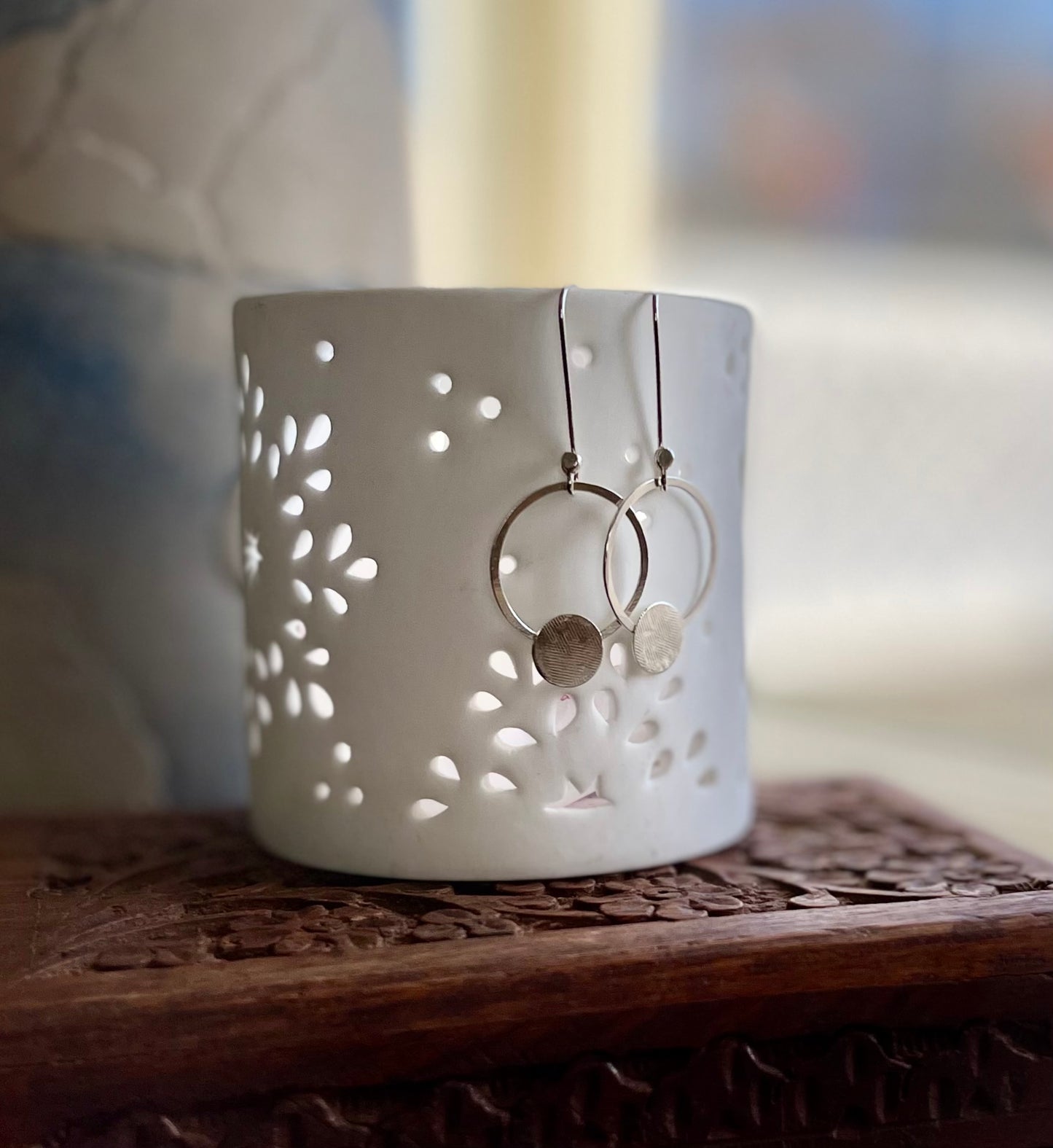 Silver Circles earrings