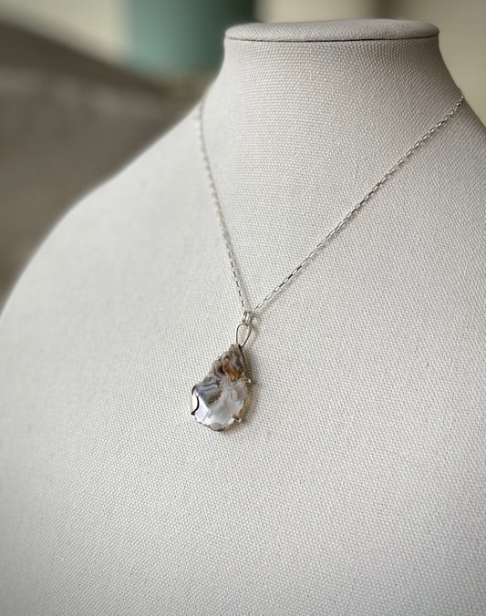 Agate Slice necklace