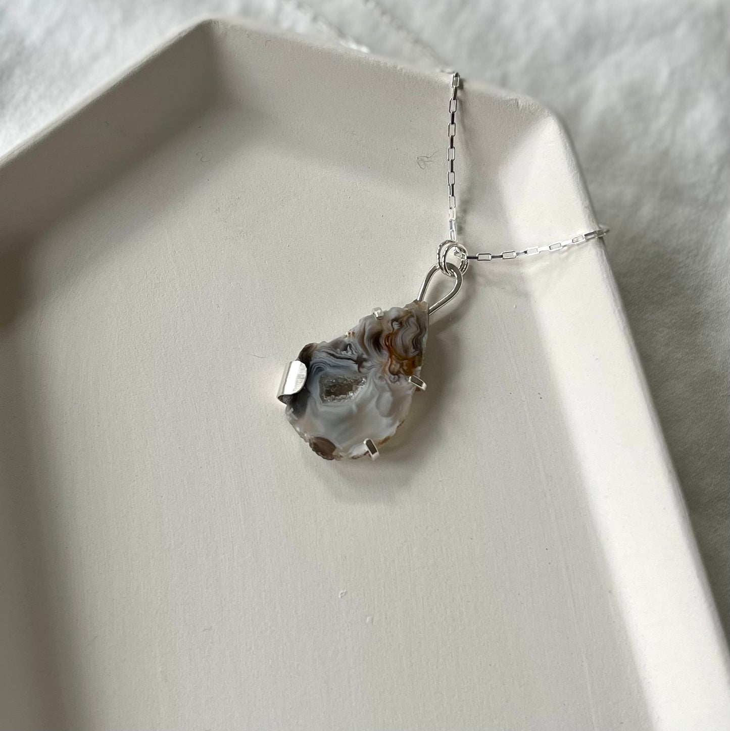 Agate Slice necklace