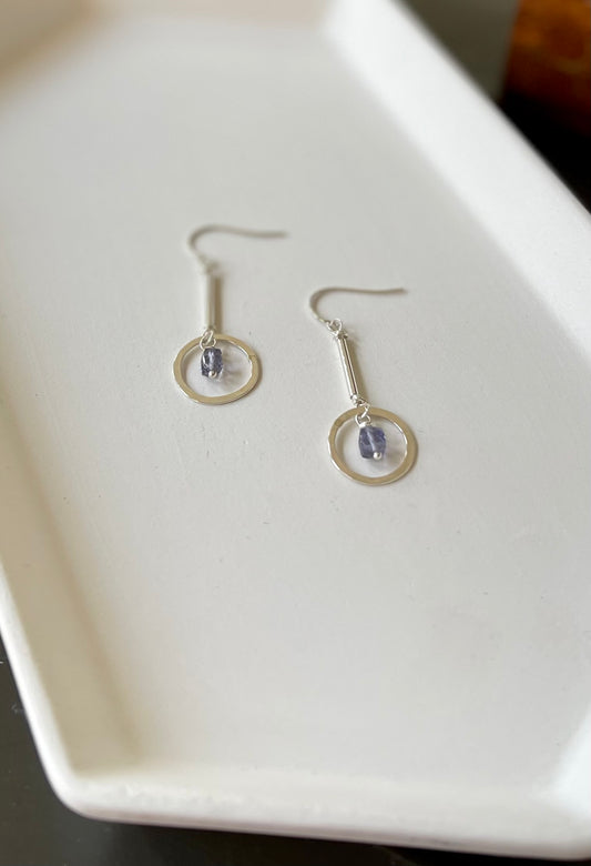 Violet earrings
