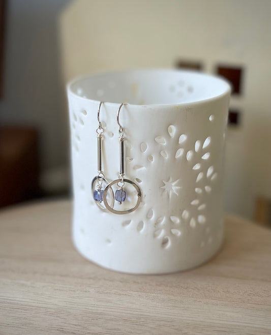 Violet earrings